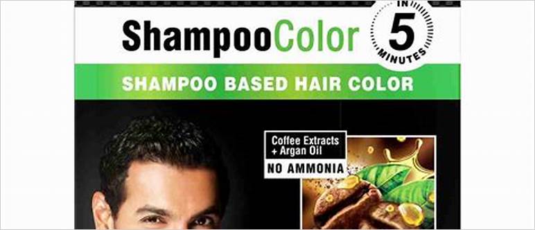 Men s shampoo dye